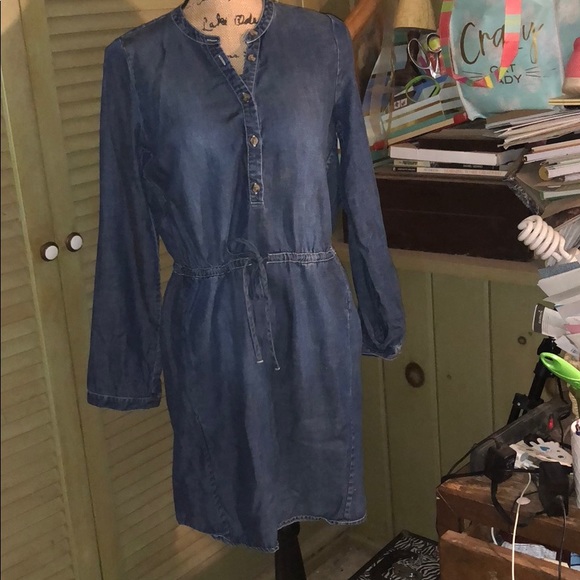 lucky brand denim shirt dress